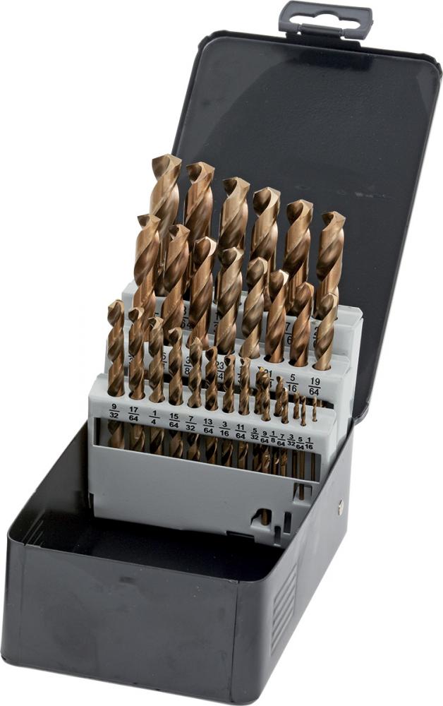 29-PC FRACTIONAL DRILL BIT SET, 1/16&#34; TO 1/2&#34; BY 64&#34;, METAL CASE<span class=' ItemWarning' style='display:block;'>Item is usually in stock, but we&#39;ll be in touch if there&#39;s a problem<br /></span>
