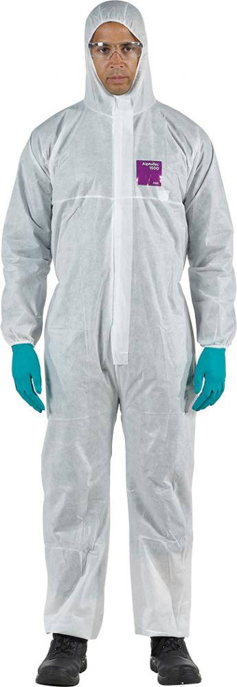ALPHATEC® 1500 - MODEL 101 WHITE COVERALLS<span class=' ItemWarning' style='display:block;'>Item is usually in stock, but we&#39;ll be in touch if there&#39;s a problem<br /></span>