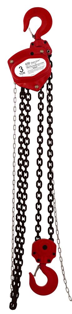 ( 40430 ) 3TON 10&#39; 5/16&#34;-8MM 55LBS 400SERIES CHAIN HOIST<span class=' ItemWarning' style='display:block;'>Item is usually in stock, but we&#39;ll be in touch if there&#39;s a problem<br /></span>