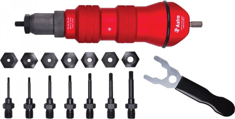 RIVET NUT CORDLESS DRILL ADAPTER KIT - 1/4&#34; CAP.<span class=' ItemWarning' style='display:block;'>Item is usually in stock, but we&#39;ll be in touch if there&#39;s a problem<br /></span>