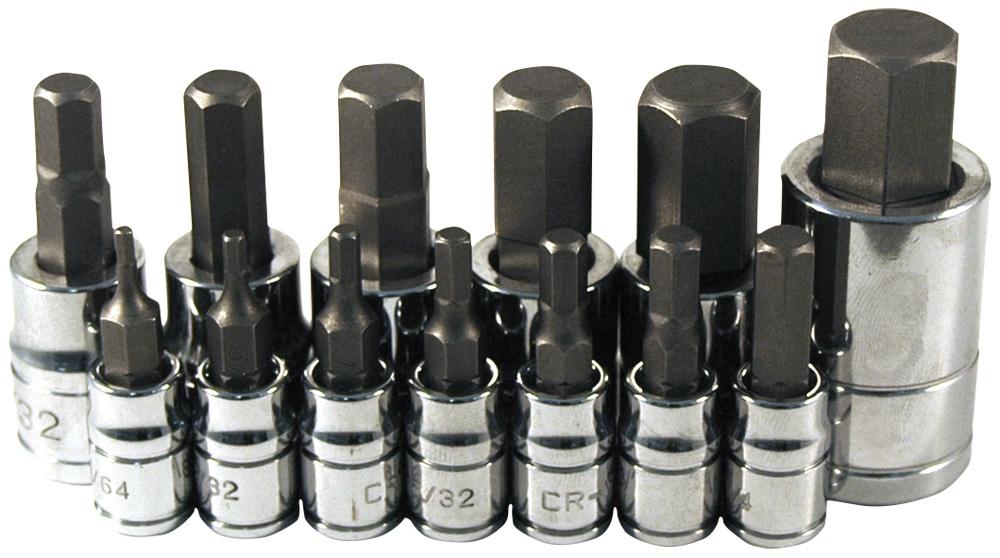 13PC SAE HEX BIT SCKT SET<span class=' ItemWarning' style='display:block;'>Item is usually in stock, but we&#39;ll be in touch if there&#39;s a problem<br /></span>