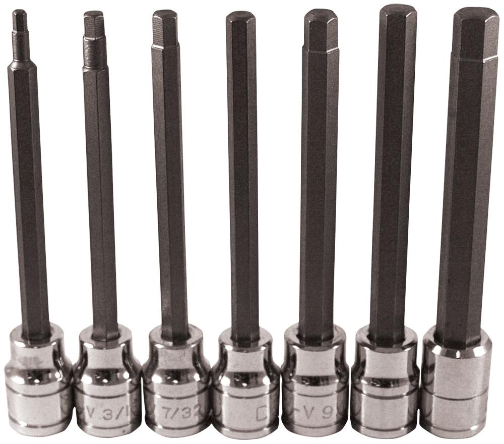 7PC XL SAE HEX BIT SCKT SET<span class=' ItemWarning' style='display:block;'>Item is usually in stock, but we&#39;ll be in touch if there&#39;s a problem<br /></span>