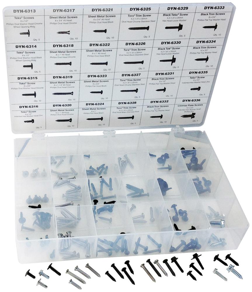 185PC UNIVERSAL TRIM SCREW MASTER ASSORTMENT<span class=' ItemWarning' style='display:block;'>Item is usually in stock, but we&#39;ll be in touch if there&#39;s a problem<br /></span>