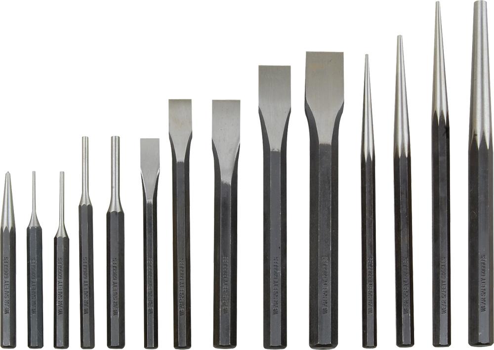 14PC PUNCH & CHISEL SET<span class=' ItemWarning' style='display:block;'>Item is usually in stock, but we&#39;ll be in touch if there&#39;s a problem<br /></span>