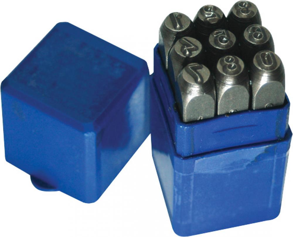 9 PC. NUMBER STAMP SET, 1/4&#34; X 3&#34;<span class=' ItemWarning' style='display:block;'>Item is usually in stock, but we&#39;ll be in touch if there&#39;s a problem<br /></span>