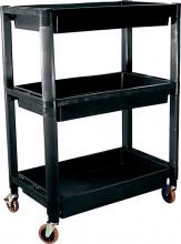 G2S ATD-7017 - 3-TRAY HEAVY DUTY PLASTIC UTILITY CART