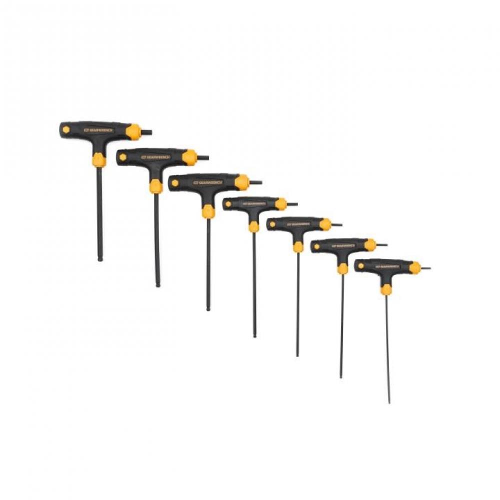 7-Key SAE Ball End T-Handle Hex Key Set<span class=' ItemWarning' style='display:block;'>Item is usually in stock, but we&#39;ll be in touch if there&#39;s a problem<br /></span>