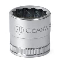 GearWrench 80768 - 1/2" Drive 12 Point Standard Length Sockets