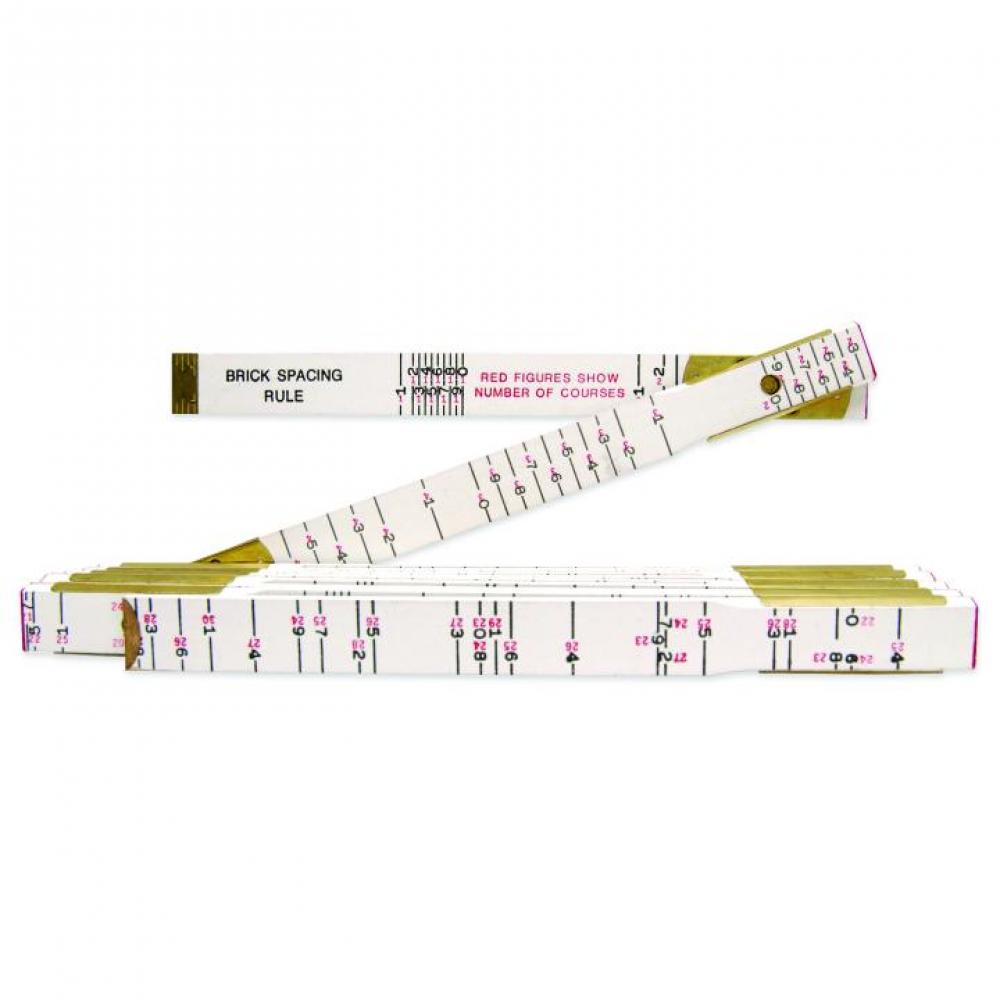 FOLDING RULE, 6&#39;, WOOD, PAINT, BRICK<span class=' ItemWarning' style='display:block;'>Item is usually in stock, but we&#39;ll be in touch if there&#39;s a problem<br /></span>
