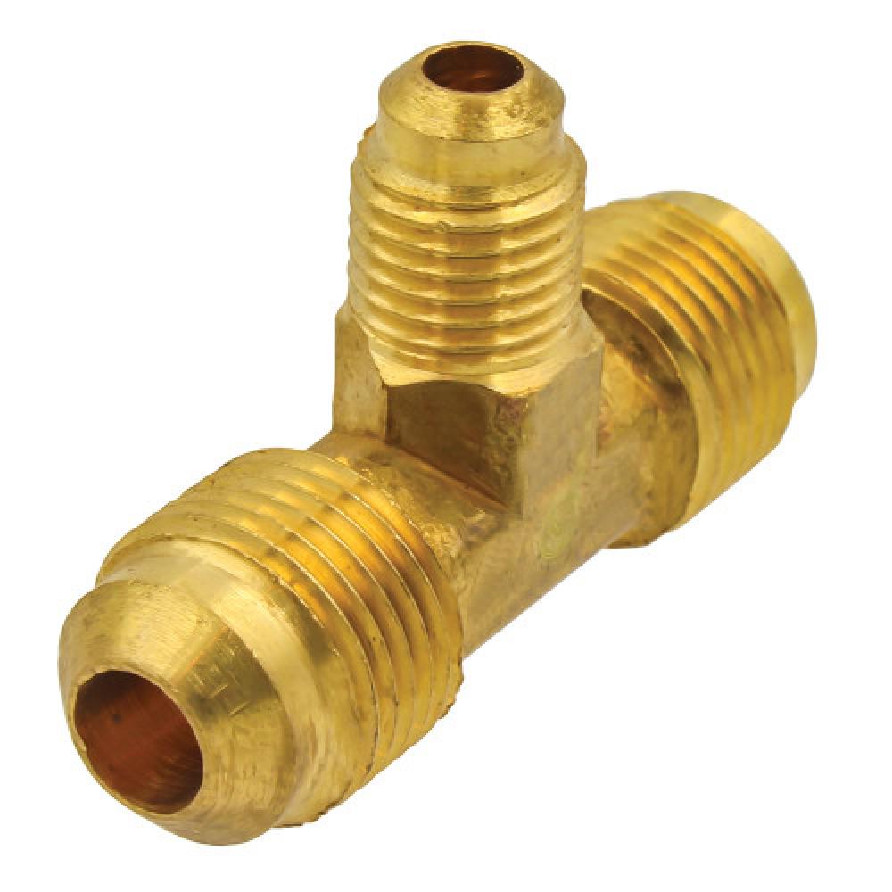3/8&#34;x3/8&#34;x1/4&#34; Flare Reducing Tee Forged Brass<span class=' ItemWarning' style='display:block;'>Item is usually in stock, but we&#39;ll be in touch if there&#39;s a problem<br /></span>