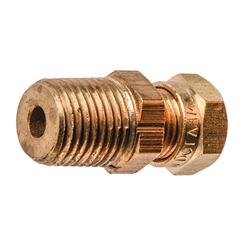 1/4&#34;x1/4&#34; D.O.T. Air Brake Male Connector Brass<span class=' ItemWarning' style='display:block;'>Item is usually in stock, but we&#39;ll be in touch if there&#39;s a problem<br /></span>