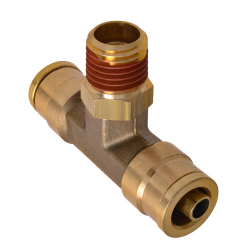 1/2&#34;x3/8&#34; PTC Air Brake Male Branch Tee Swivel Brass<span class=' ItemWarning' style='display:block;'>Item is usually in stock, but we&#39;ll be in touch if there&#39;s a problem<br /></span>