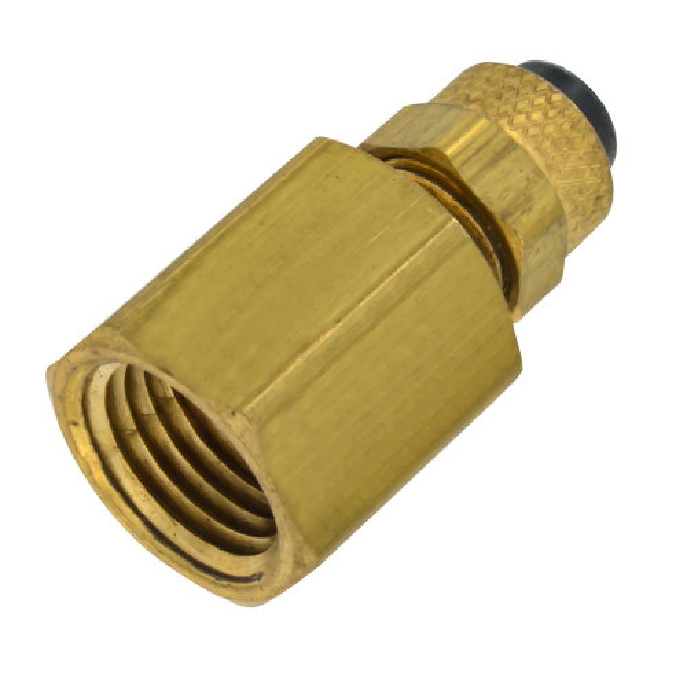 3/8&#34;x1/4&#34; Poly Tube Female Connector Brass<span class=' ItemWarning' style='display:block;'>Item is usually in stock, but we&#39;ll be in touch if there&#39;s a problem<br /></span>