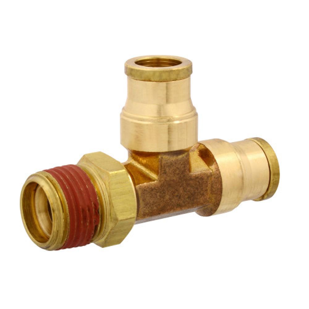 3/8&#34;x3/8&#34; PTC Male Run Tee Swivel Brass<span class=' ItemWarning' style='display:block;'>Item is usually in stock, but we&#39;ll be in touch if there&#39;s a problem<br /></span>