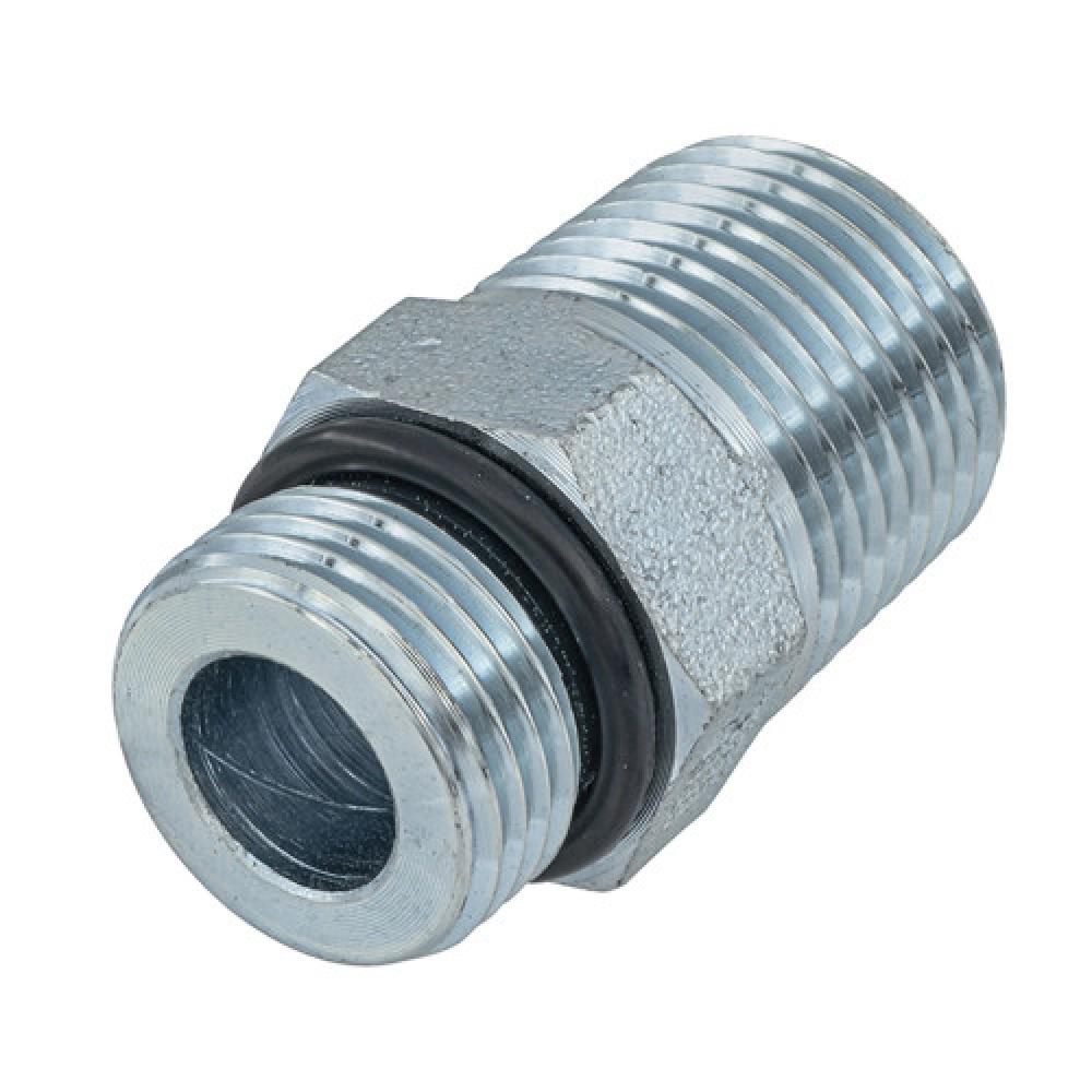 9/16-18&#34;x3/8&#34; Pipe Hex Nipple w/O-Ring Steel<span class=' ItemWarning' style='display:block;'>Item is usually in stock, but we&#39;ll be in touch if there&#39;s a problem<br /></span>