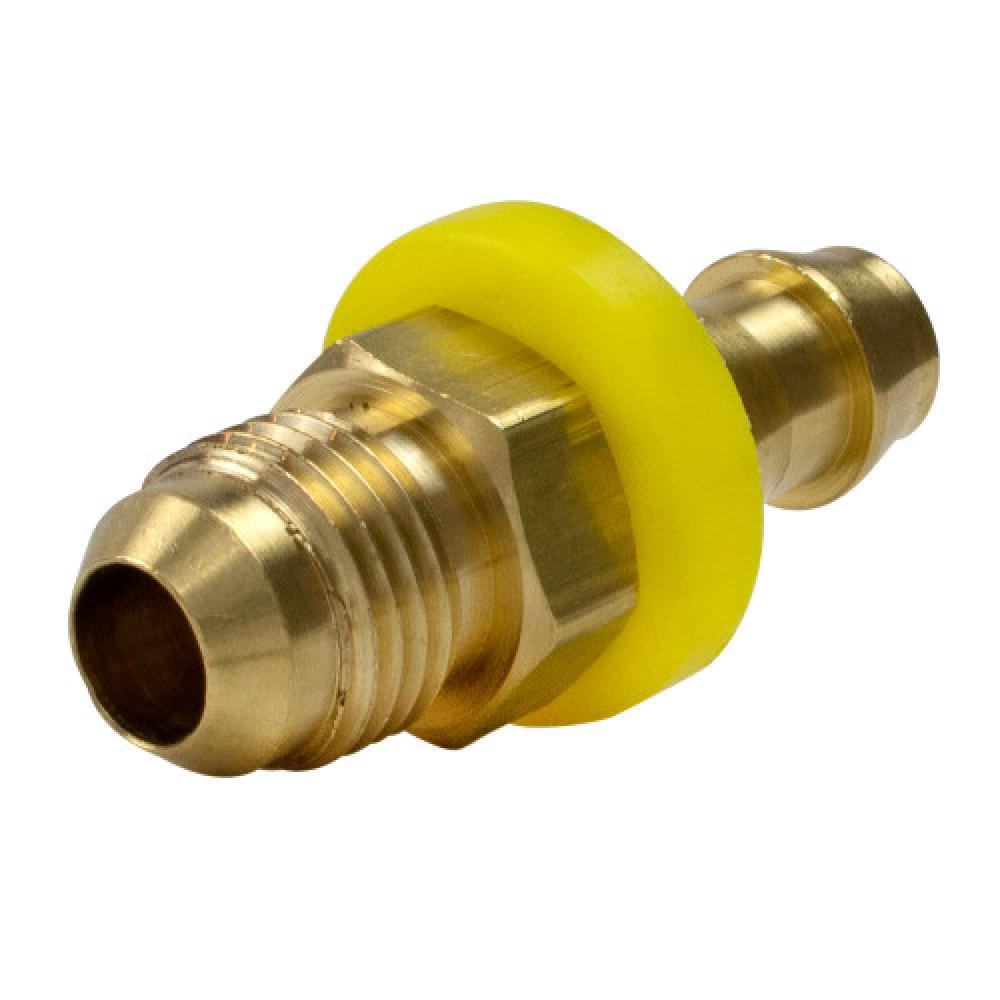 1/4&#34;x1/4&#34; Push-On Hose Ends w/37° Flare Brass<span class=' ItemWarning' style='display:block;'>Item is usually in stock, but we&#39;ll be in touch if there&#39;s a problem<br /></span>