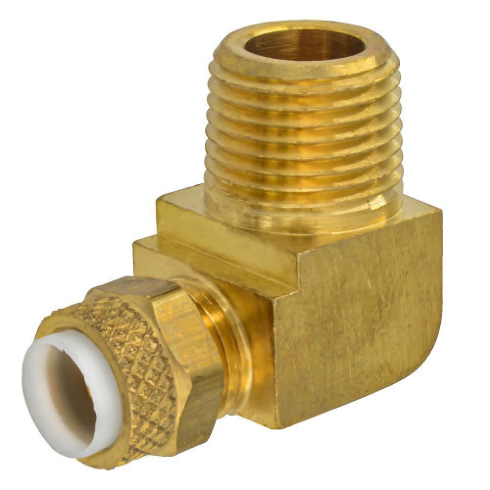 3/8&#34;x1/4&#34; Poly Tube Male Elbow 90° Brass<span class=' ItemWarning' style='display:block;'>Item is usually in stock, but we&#39;ll be in touch if there&#39;s a problem<br /></span>