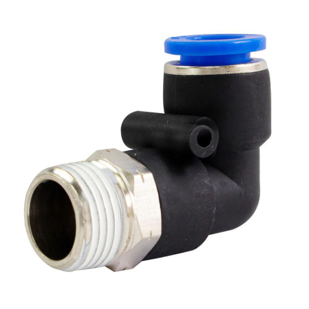 1/2&#34;x3/8&#34; PTC Male Elbow 90° Swivel Nylon<span class=' ItemWarning' style='display:block;'>Item is usually in stock, but we&#39;ll be in touch if there&#39;s a problem<br /></span>