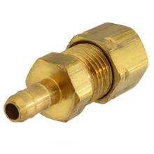 Paulin D497-4 - 1/4P"x1/4C" Sure-Barb Compression Connector Brass
