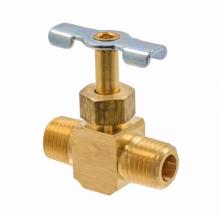 Paulin D13-A - 1/8" Needle Valve Straight Brass