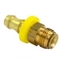 Paulin D367-44 - 1/4"x1/4" Push-On Hose Ends w/Male Inverted Flare Swivel Brass