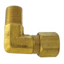 Paulin D69-4B - 1/4"x1/4" Compression Elbow 90° Brass