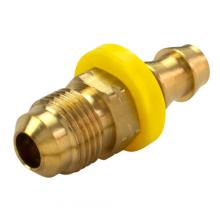 Paulin D363-45 - 1/4"x5/16" Push-On Hose Ends w/Male SAE Flare Brass