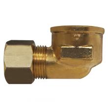 Paulin D70-6A - 3/8"x1/8" Compression Elbow 90° Brass