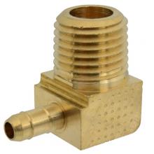 Paulin D469-6B - 3/8"x1/4" Sure-Barb Elbow 90° (To Male Pipe) Brass