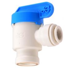 Paulin D6112-4 - 1/4"x1/4" John Guest PTC Shut-Off Valve Elbow Acetal