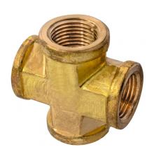 Paulin DF102-D - 1/4x1/8" Pipe Cross FRGD Brass