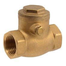 Paulin D218-F - 1" Swing Check Valve 200 W.O.G. Non-Shock w/Bleeder  Brass