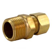 Paulin D268-8D - 1/2"x1/2" In-Line Male Connector Brass
