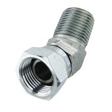 Paulin DS1124-CD - 3/8"x1/2" Female Pipe Swivel Elbow 45° Steel