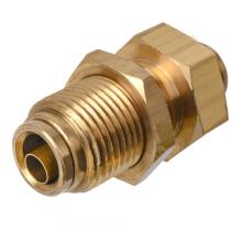 Paulin D7077DT-10 - 5/8" PTC Air Brake Bulkhead Union Brass
