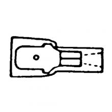 Paulin 59766 - White Metric Shelf Pins with Metal Stem - 15 pc