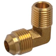 Paulin DF49-4D - 1/4"x1/2" Flare Elbow 90° Forged Brass