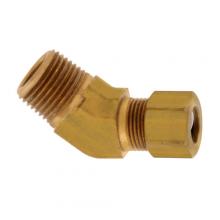 Paulin D974-6C - 3/8"x3/8" Compression Male Elbow 45° Brass