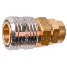 Paulin D36C-4-6F - 1/4"x3/8" Ind. Interchange Manual Coupler Female Steel