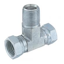 Paulin DS1106-CC - 3/8"x3/8" Female Pipe Swivel Tee Steel