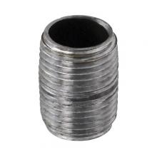 Paulin DBMG112-C - 3/8" Pipe Close Nipple BLK Iron sched 40 Galvanized