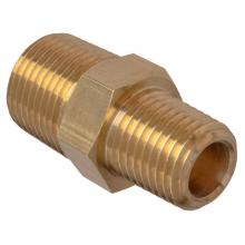 Paulin D122-BA - 1/4"x1/8" Hex Pipe Nipple Reducing Brass
