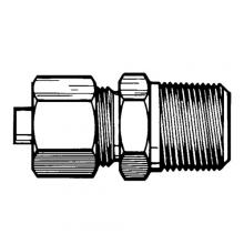 Paulin D968-8C - 1/2"x3/8" Compression Male Connector Brass