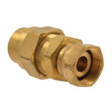 Paulin D1500-6 - 3/8"x3/4-20" D.O.T. Air Brake Hose Connector Brass