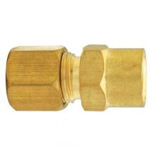 Paulin D66-6D - 3/8X1/2" Compression Connector Brass