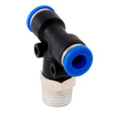 Paulin D3508-4B - 1/4"x1/4" PTC Male Branch Tee Swivel Nylon