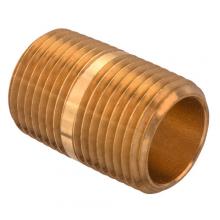 Paulin D112-C - 5/8X1/2" Pipe Close Nipple Brass