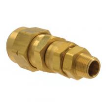 Paulin D1502-8C - 1/2"x3/8" D.O.T. Air Brake Hose Connector w/Adaptor Brass