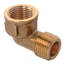 Paulin D116-CD - 3/8"x1/2 Pipe Street Elbow 90° FRGD Brass