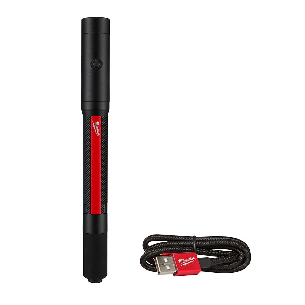 Milwaukee® Rechargeable 250L Penlight w/ Laser<span class=' ItemWarning' style='display:block;'>Item is usually in stock, but we&#39;ll be in touch if there&#39;s a problem<br /></span>